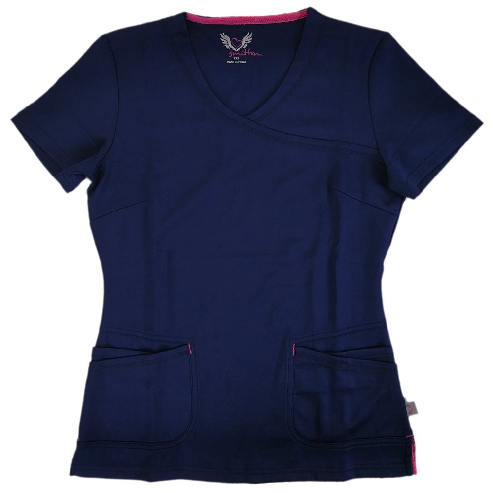 Smitten Scrub Top S103008-NVVPK Navy Blue